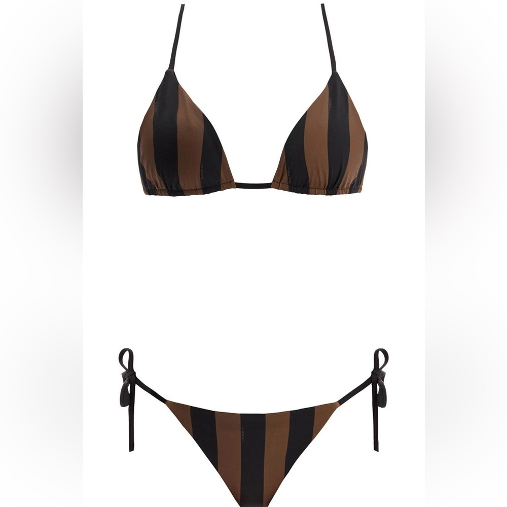 NWT Fendi Reversible Triangle Bikini Set
